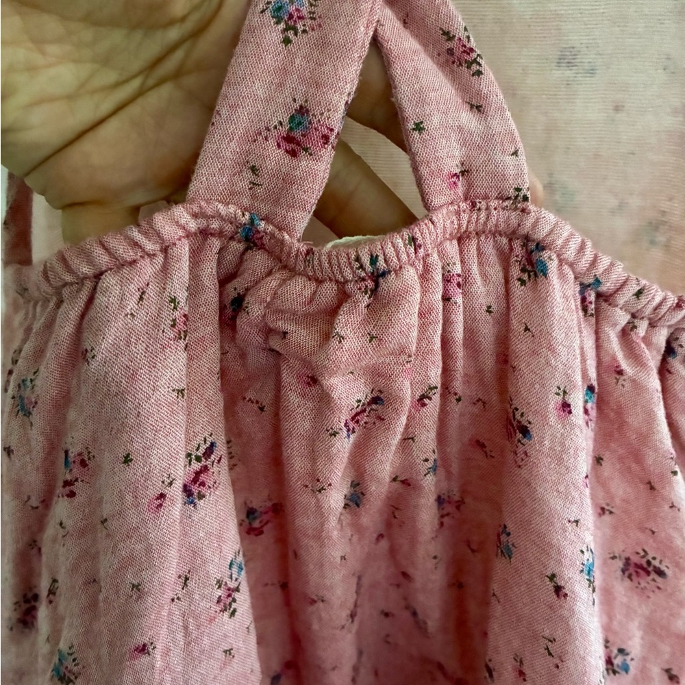 Boy + Girl Pink Floral Romper - Picture 8 of 13